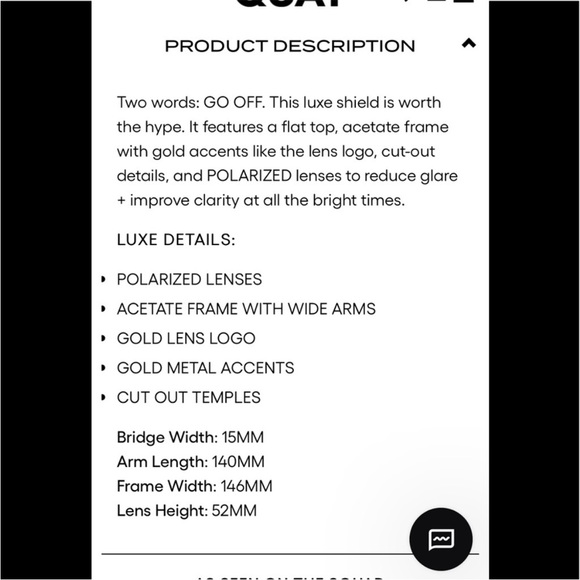 NWT QUAY Go Off Polarized Sunglasses - Picture 4 of 4